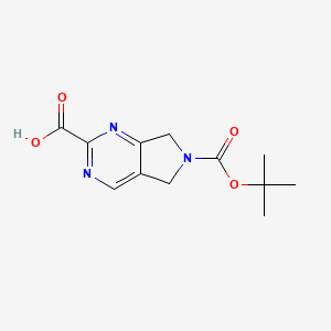 6-(tert-Butoxycarbonyl)-6,7-dihydro-5H-pyrrolo[3,4-d]pyrimidine-2-carboxylic acid