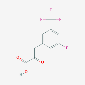 3-[3-Fluoro-5-(trifluoromethyl)phenyl]-2-oxopropanoic acid