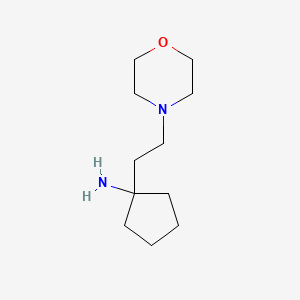 1-(2-Morpholinoethyl)cyclopentan-1-amine