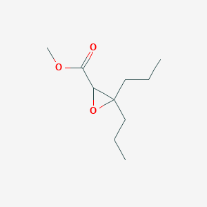 molecular formula C10H18O3 B13534568 Methyl 3,3-dipropyloxirane-2-carboxylate 