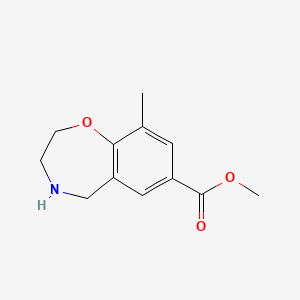 Methyl 9-methyl-2,3,4,5-tetrahydro-1,4-benzoxazepine-7-carboxylate