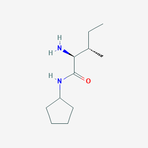 molecular formula C11H22N2O B1353471 (2S,3S)-2-氨基-N-环戊基-3-甲基戊酰胺 CAS No. 192821-37-7