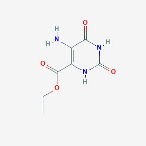 molecular formula C7H9N3O4 B13534736 Ethyl 5-amino-2,6-dioxo-1,2,3,6-tetrahydropyrimidine-4-carboxylate 