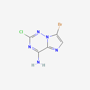 7-Bromo-2-chloroimidazo[2,1-f][1,2,4]triazin-4-amine