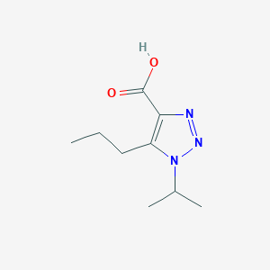 molecular formula C9H15N3O2 B13534786 1-Isopropyl-5-propyl-1h-1,2,3-triazole-4-carboxylic acid 