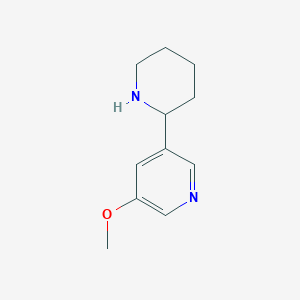 3-Methoxy-5-(piperidin-2-yl)pyridine