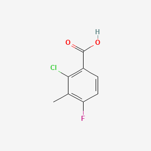 molecular formula C8H6ClFO2 B1353481 2-氯-4-氟-3-甲基苯甲酸 CAS No. 173315-54-3