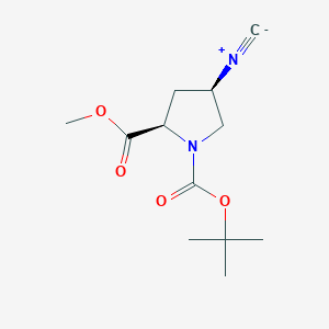 (2R,4R)-1-[(tert-butoxy)carbonyl]-4-isocyano-2-(methoxycarbonyl)pyrrolidine