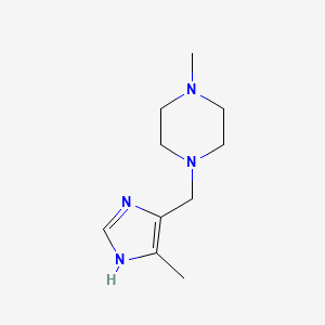 1-methyl-4-[(5-methyl-1H-imidazol-4-yl)methyl]piperazine