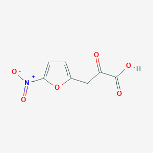 molecular formula C7H5NO6 B13534824 3-(5-Nitrofuran-2-yl)-2-oxopropanoic acid 