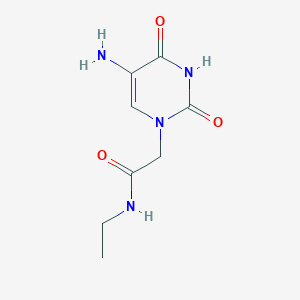 2-(5-Amino-2,4-dioxo-3,4-dihydropyrimidin-1(2h)-yl)-N-ethylacetamide