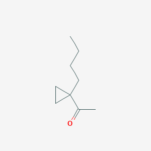 molecular formula C9H16O B13534834 1-(1-Butylcyclopropyl)ethan-1-one CAS No. 62441-58-1