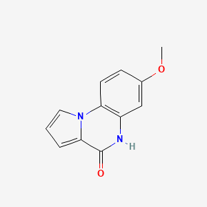 molecular formula C12H10N2O2 B1353484 7-metoxi-5H-pirrolo[1,2-a]quinoxalin-4-ona CAS No. 160657-07-8