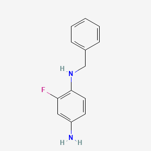molecular formula C13H13FN2 B1353485 N1-苄基-2-氟苯-1,4-二胺 CAS No. 219664-14-9
