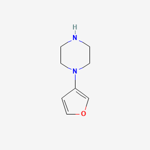 molecular formula C8H12N2O B13534853 1-(Furan-3-yl)piperazine 