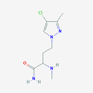 4-(4-Chloro-3-methyl-1h-pyrazol-1-yl)-2-(methylamino)butanamide