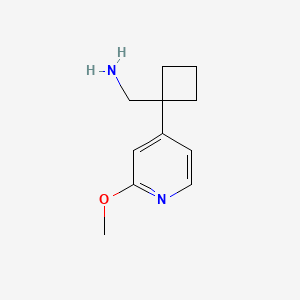 [1-(2-Methoxypyridin-4-yl)cyclobutyl]methanamine