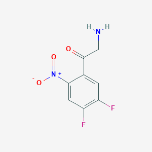 2-Amino-1-(4,5-difluoro-2-nitrophenyl)ethan-1-one