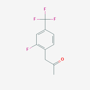 1-[2-Fluoro-4-(trifluoromethyl)phenyl]propan-2-one