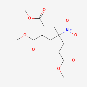 molecular formula C13H21NO8 B1353494 4-(3-甲氧基-3-氧代丙基)-4-硝基庚二酸二甲酯 CAS No. 83935-54-0