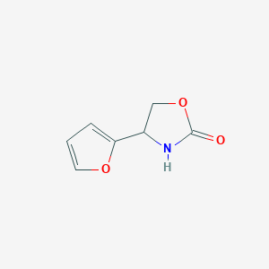 molecular formula C7H7NO3 B13534960 4-(Furan-2-yl)-1,3-oxazolidin-2-one 