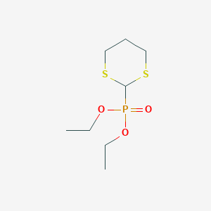 molecular formula C8H17O3PS2 B1353500 二乙基（1,3-二硫杂环己烷-2-基）膦酸酯 CAS No. 62999-73-9