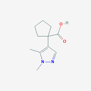 1-(1,5-dimethyl-1H-pyrazol-4-yl)cyclopentane-1-carboxylic acid