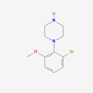 molecular formula C11H15BrN2O B13535031 1-(2-Bromo-6-methoxyphenyl)piperazine 