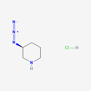 molecular formula C5H11ClN4 B13535040 (3S)-3-azidopiperidine hydrochloride CAS No. 2824986-61-8