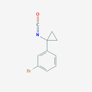 molecular formula C10H8BrNO B13535054 1-Bromo-3-(1-isocyanatocyclopropyl)benzene 