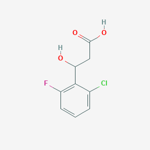 3-(2-Chloro-6-fluorophenyl)-3-hydroxypropanoic acid