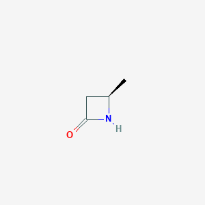 molecular formula C4H7NO B13535079 (4R)-4-methylazetidin-2-one 