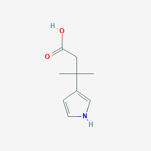 3-methyl-3-(1H-pyrrol-3-yl)butanoic acid