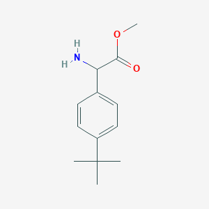 molecular formula C13H19NO2 B13535107 Methyl 2-amino-2-(4-(tert-butyl)phenyl)acetate 