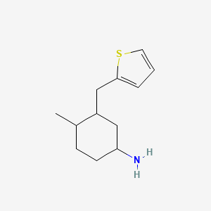 4-Methyl-3-[(thiophen-2-yl)methyl]cyclohexan-1-amine