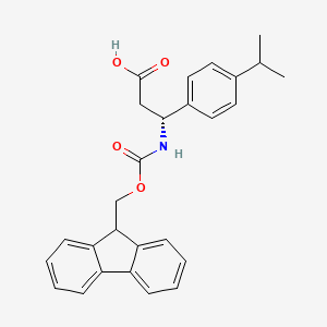 (R)-3-((((9H-Fluoren-9-yl)methoxy)carbonyl)amino)-3-(4-isopropylphenyl)propanoic acid