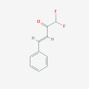 molecular formula C10H8F2O B13535149 Styryl(difluoromethyl) ketone 