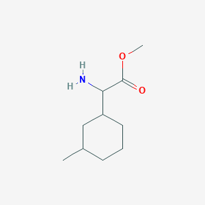 molecular formula C10H19NO2 B13535159 Methyl 2-amino-2-(3-methylcyclohexyl)acetate 