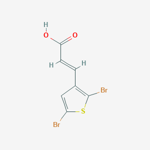 (2E)-3-(2,5-Dibromothiophen-3-YL)prop-2-enoic acid