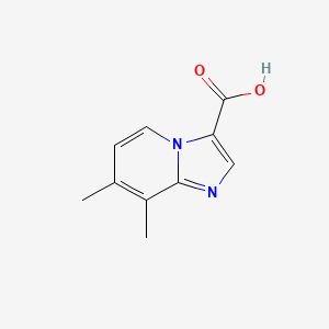 molecular formula C10H10N2O2 B13535169 7,8-Dimethylimidazo[1,2-a]pyridine-3-carboxylic acid 