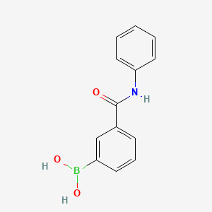 molecular formula C13H12BNO3 B1353519 (3-(Phenylcarbamoyl)phenyl)boronic acid CAS No. 397843-71-9