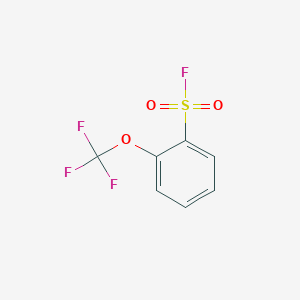 molecular formula C7H4F4O3S B13535196 2-(Trifluoromethoxy)benzene-1-sulfonyl fluoride 