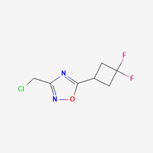 3-(Chloromethyl)-5-(3,3-difluorocyclobutyl)-1,2,4-oxadiazole