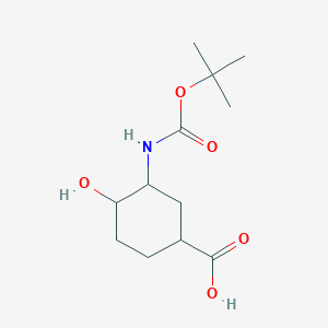 (1S,3R,4R)-3-(Boc-amino)-4-hydroxycyclohexanecarboxylic Acid