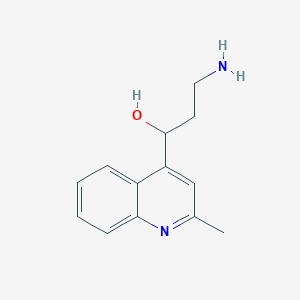 3-Amino-1-(2-methylquinolin-4-yl)propan-1-ol