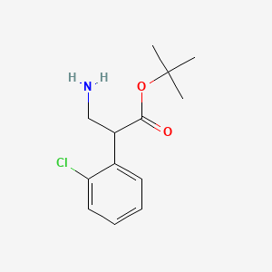 Tert-butyl 3-amino-2-(2-chlorophenyl)propanoate