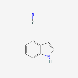 2-(1h-Indol-4-yl)-2-methylpropanenitrile