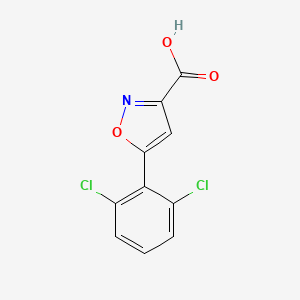 molecular formula C10H5Cl2NO3 B13535337 5-(2,6-Dichlorophenyl)isoxazole-3-carboxylic Acid 