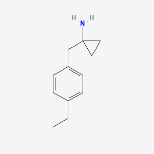 1-(4-Ethylbenzyl)cyclopropan-1-amine