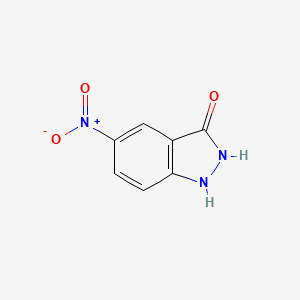 molecular formula C7H5N3O3 B1353537 5-硝基-1,2-二氢-3H-吲唑-3-酮 CAS No. 61346-19-8